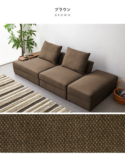 収納付き組み換えソファベッド リクライニング 3人掛け ファブリック 3P 三人掛け ソファ ソファー フロアソファ ソファーベッド シンプル 収納付き (代引不可)