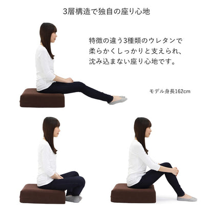 日本製 ふんわり 角 クッション 幅50cm 奥行き50cm おしゃれ シンプル 北欧 ウレタン ウレタンクッション 角型 四角型 国産(代引不可)