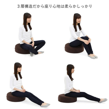 日本製 ふんわり 丸 クッション 幅50cm 奥行き50cm おしゃれ シンプル 北欧 ウレタン ウレタンクッション 丸型 ラウンド型 国産(代引不可)