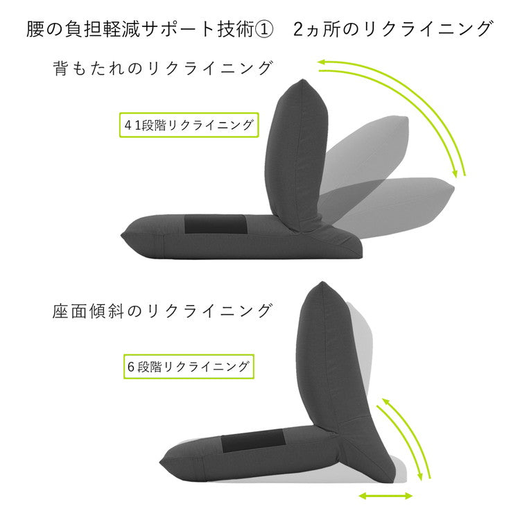 日本製 ZAGUN スラント 座椅子 折りたたみ 和座椅子 幅47cm 奥行き67cm チェア フロアチェア パーソナルチェア 北欧 椅子 国産(代引不可)