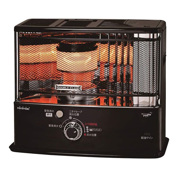 トヨトミ 反射式 石油ストーブ RC-W360-B【コンクリート13畳/木造10畳】 ブラック 遠赤外線 電子点火 ニオイセーブ 消臭 給油時自動消火 対震自動消火装置 ストーブ 暖房 暖房器具 防寒 石油 ヒーター(代引不可)