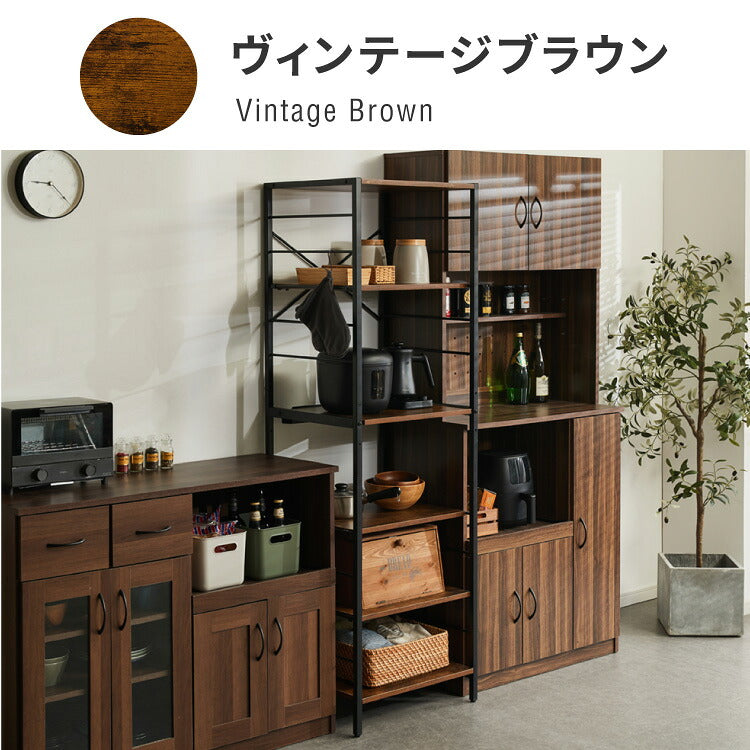 キッチンラック 幅52cm 6段 VOID STACK series レンジ台 レンジボード レンジラック オープンラック キッチン ラック シェルフ キッチン収納 台所収納 キッチン棚 収納ラック(代引不可)