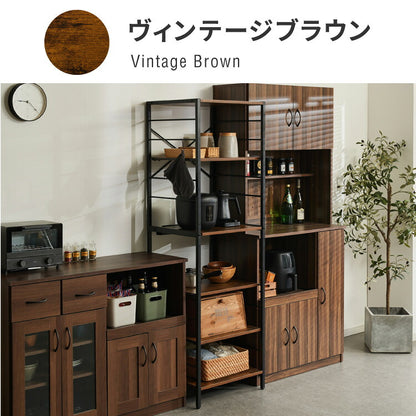 キッチンラック 幅52cm 6段 VOID STACK series レンジ台 レンジボード レンジラック オープンラック キッチン ラック シェルフ キッチン収納 台所収納 キッチン棚 収納ラック(代引不可)