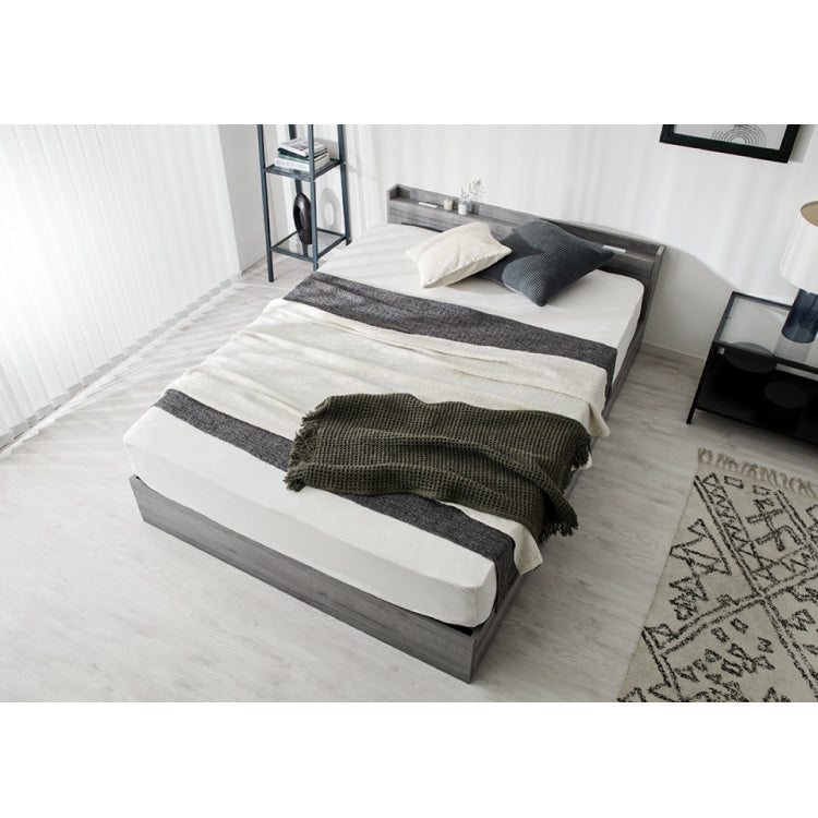 連結金具付き 収納ベッド セミダブル ベッド 収納付き ベッドフレーム 2口コンセント付き 連結ベッド すのこベッド 宮棚 引き出し付きベッド フレーム単品 一人暮らし ファミリーベッド