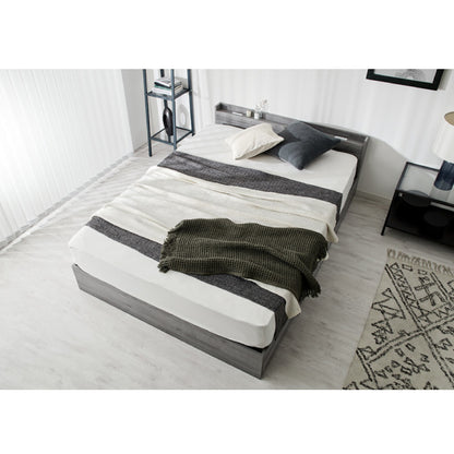 連結金具付き 収納ベッド セミダブル ベッド 収納付き ベッドフレーム 2口コンセント付き 連結ベッド すのこベッド 宮棚 引き出し付きベッド フレーム単品 一人暮らし ファミリーベッド