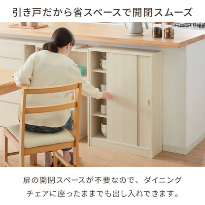カウンター下収納 連結可能 引戸タイプ 幅60cm UC-SD60 奥行き22cm カウンター 下 引き戸 薄型 カウンター下 カウンター収納 薄型収納 ラック カウンター下 キッチン 収納 食器棚 ラック