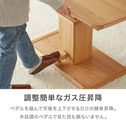 昇降こたつ ガス圧昇降式 幅120cm 単品 長方形 天然木 オーク ウォールナット ハロゲンヒーター 手元コントローラー 高さ調節 ハイタイプ リビングこたつ ダイニングこたつ 昇降テーブル 炬燵 コタツ(代引不可)