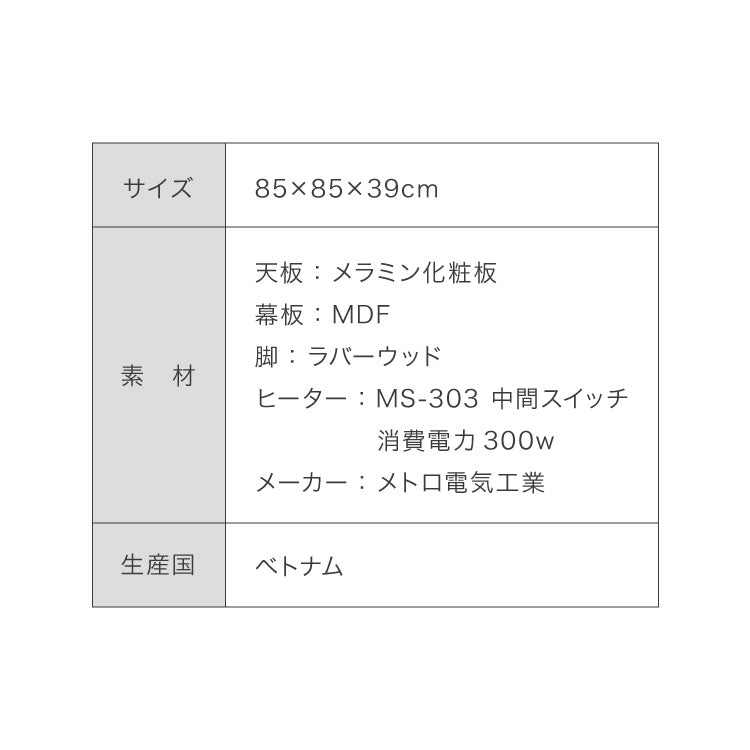 こたつ こたつ布団セット 円形 幅85m 丸型 木目調 天然木脚 ラバーウッド リビング 一人暮らし 炬燵 炬燵セット おしゃれ 北欧 かわいい 新生活 節電 家具 インテリア 家具調こたつ(代引不可)