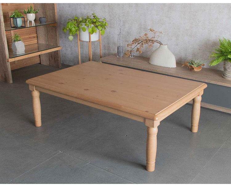 こたつ 長方形 幅105cm 天然木 パイン材 テーブル おしゃれ 北欧 センターテーブル 正方形 おしゃれ こたつテーブル コタツテーブル コタツ 炬燵 一人暮らし(代引不可)