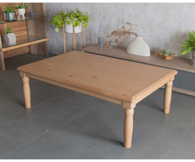 こたつ 長方形 幅120cm 天然木 パイン材 テーブル おしゃれ 北欧 センターテーブル 正方形 おしゃれ こたつテーブル コタツテーブル コタツ 炬燵 一人暮らし(代引不可)