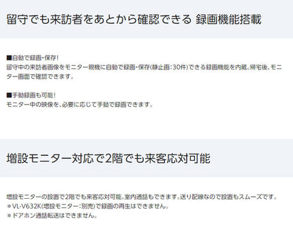 パナソニック テレビドアホン VL-SE30KL 設置工事不可(代引不可)