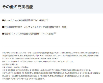 パナソニック テレビドアホン VL-SE35XL 設置工事不可(代引不可)