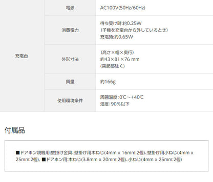 パナソニック テレビドアホン ワイヤレスモニター子機付 VL-SWE310KF 設置工事不可(代引不可)
