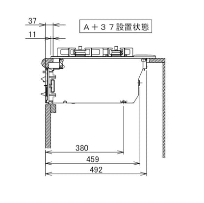 ビルトインコンロ ノーリツ 都市ガス ブラック ガラストップ 両側強火タイプ N3WV6RWAP1SIC 12A13A Mikke キッチン
