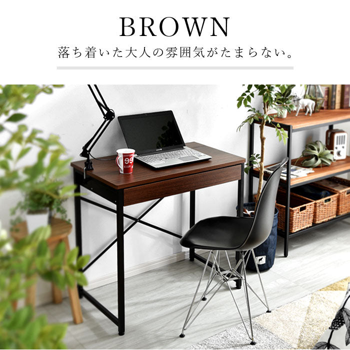 USB×コンセント付き パソコンデスク 幅85cm 引き出し付き PCデスク 机 学習机 勉強机 デスク ワークデスク(代引不可)