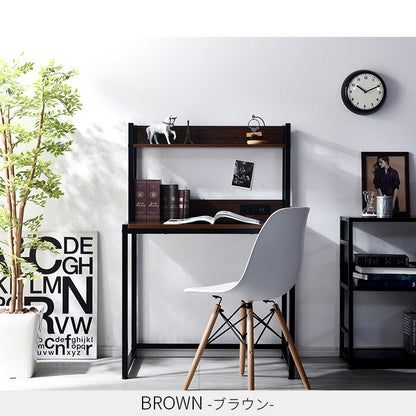 USB×コンセント付き パソコンデスク 幅80cm 上棚付き 棚付き PCデスク 机 学習机 勉強机 デスク ワークデスク(代引不可)