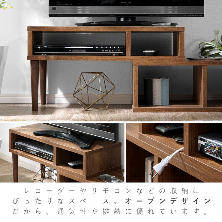 脚付き伸縮式テレビ台 幅100~170cm テレビ台 テレビボード ローボード テレビラック シンプル おしゃれ 伸縮式(代引不可)