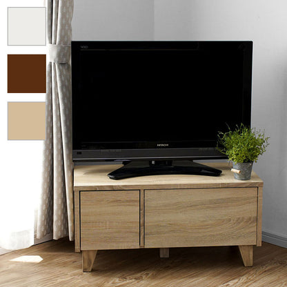 コンパクトTVボード 幅79cm 1人暮らし用 隠す収納 テレビ台 コンパクト テレビボード シンプル 収納 テレビラック ローボード(代引不可)