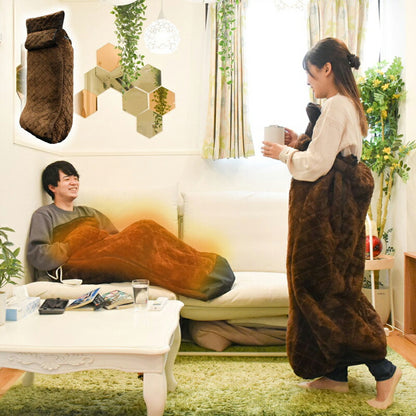 サンコー おひとりさま用着るこたつ こたんぽ TK-WOK21BW 炬燵 コタツ 暖房 ヒーター内臓 省エネ ボア素材 男女兼用 洗える コンパクト