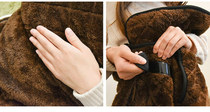 サンコー おひとりさま用着るこたつ こたんぽ TK-WOK21BW 炬燵 コタツ 暖房 ヒーター内臓 省エネ ボア素材 男女兼用 洗える コンパクト