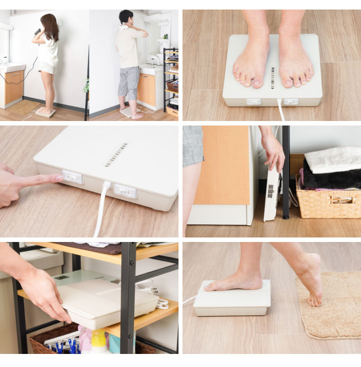 のれせん2 扇風機 乗れる扇風機 ボディドライヤー 薄型 のれせん 脱衣所 洗面所 浴室 乗る扇風機 全身爽快 お風呂あがり 暑さ対策 乗れせん のれる扇風機 MATFANHWH