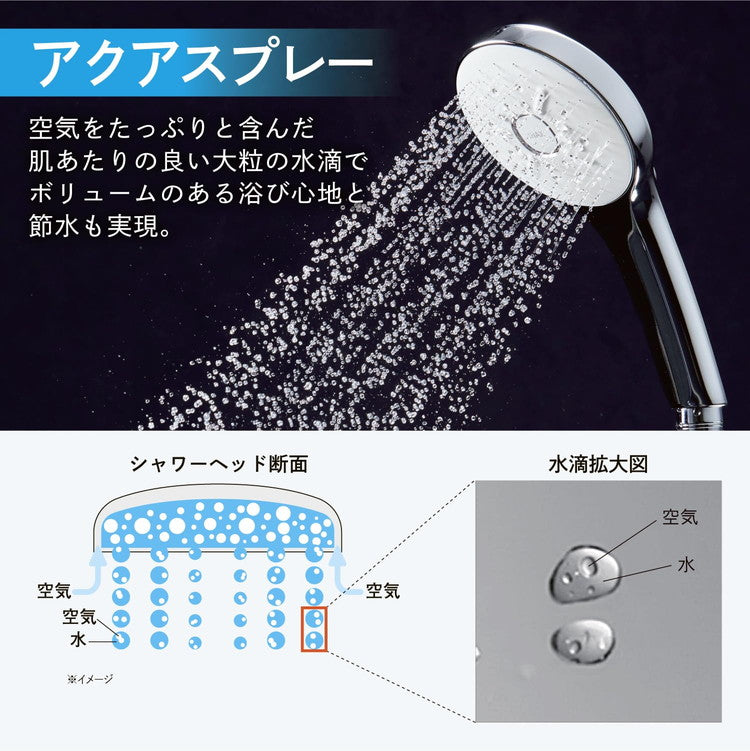 LIXIL リクシル エコアクアシャワーSPA IXIL ウルトラファインバブル シャワーヘッド ミスト マッサージ スプレー 節水 INAX PK-BF-SM6
