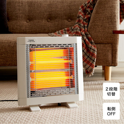 電気ストーブ 800W/400W 2段階切替 二重転倒オフスイッチ 電気 ストーブ 足元 ヒーター 薄型 軽量 冬 省エネ エコ