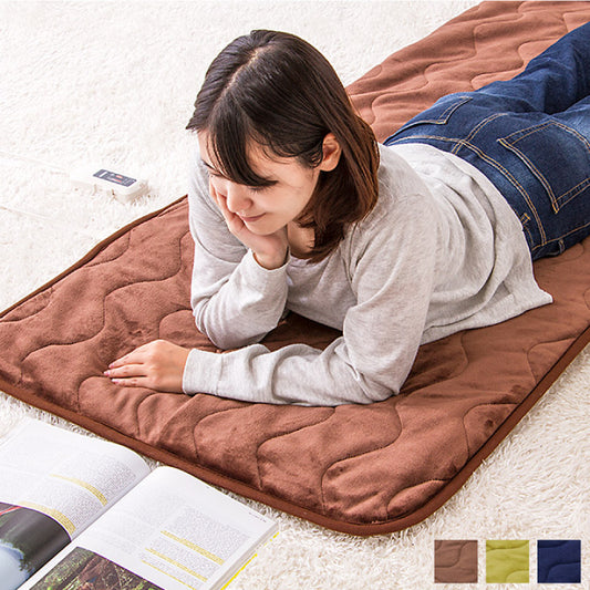 ホットマット 一人用 洗える ごろ寝 75×172cm 室温センサー 温度調節 ダニ退治 丸洗い可 ウォッシャブル 節電 省エネ あったか ホットカーペット マット 電気マット 電熱マット