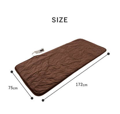 ホットマット 一人用 洗える ごろ寝 75×172cm 室温センサー 温度調節 ダニ退治 丸洗い可 ウォッシャブル 節電 省エネ あったか ホットカーペット マット 電気マット 電熱マット