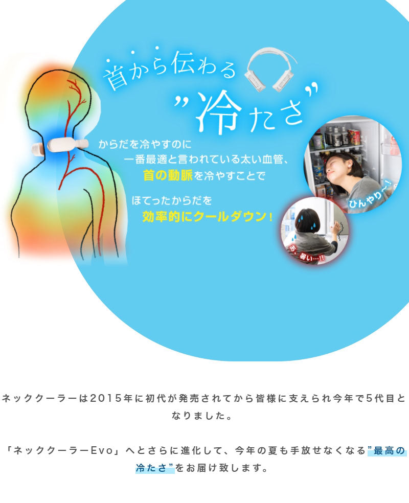 サンコー ネッククーラーEvo USBタイプ TK-NEMU3 ブラック ホワイト 暑さ対策 炎天下 冷感グッズ 熱中症対策グッズ 冷却プレート