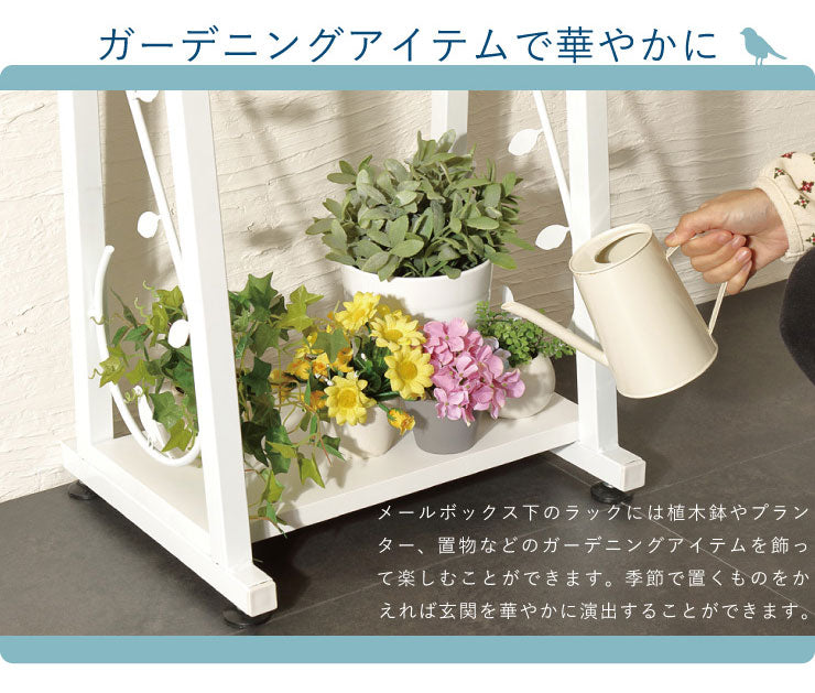 ポスト 郵便受け 木製 北欧 アンティーク おしゃれ オシャレ 玄関 エントランス メールボックス スタンドポスト 防水