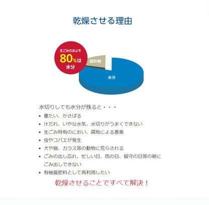 島産業 生ごみ減量乾燥機 パリパリキュー PPC-11-BK ブラック