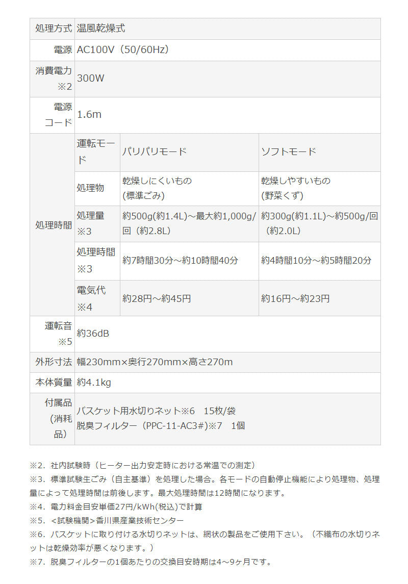 島産業 生ごみ減量乾燥機 パリパリキュー PPC-11-PG ピンクゴールド