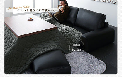 ローソファ フロアソファ 3人掛け 6色あり ファブリック 座椅子 おしゃれ 北欧 1人暮らし 新生活 三人掛け 【Hardison】ハーディソン 単品 合皮あり ロータイプ ソファ こたつ こたつ用(代引不可)