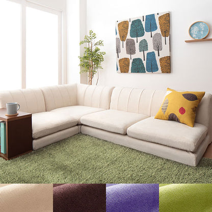 コーナーソファ コンパクト カバーリング 洗える おしゃれ 北欧 ナチュラル シンプル カウチソファ ソファー フロアコーナーソファ フロアソファ ローソファ ユニットソファ ヘーゼル 組み合わせ自由 フロアタイプ カバー付き (代引不可)