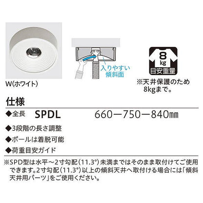 川口技研 ホスクリーン SPDL-W ホワイト [2本セット]【0004-00688】