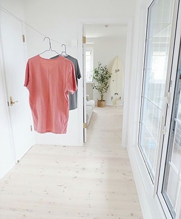 森田アルミ工業 pid 4M ピッドヨンエム 室内物干しワイヤー 部屋干し 洗濯 洗濯物 ハンガー タオル掛け 洗濯グッズ 自由伸縮 省スペース コンパクト シンプル 壁面取り付け 壁掛け ホワイト ロープ 備品 浴室 花粉対策 梅雨対策 おしゃれ 便利