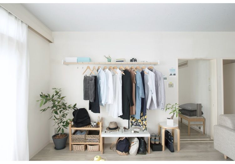 【※法人様限定販売】 森田アルミ工業 多目的シェルフ Wally ウォーリー W1250 ミルクホワイト WAL12-WH 室内 物干し 省スペース コンパクト 壁付け ラック おしゃれ かわいい シンプル