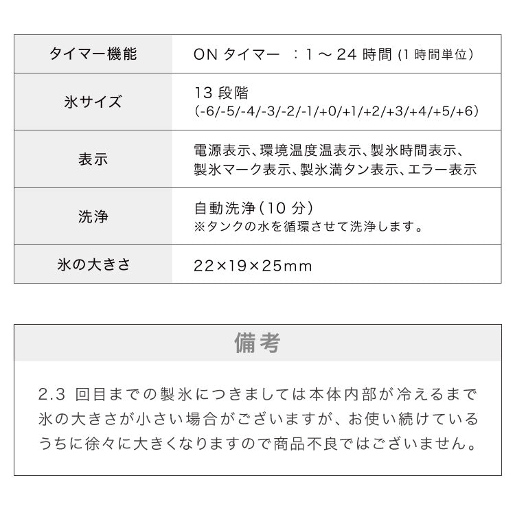 simplus シンプラス 製氷機 SP-CED02 四角い氷 キューブアイス 家庭用 自動洗浄機能付き タイマー機能 簡単操作 パネル式 氷 自動製氷機 アイスメーカー 大人数 大容量 2.5L 溶けにくい サイズ調節 【メーカー1年保証】