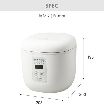 simplus シンプラス 炊飯器 4合炊き 糖質カット 低糖質モード SP-OFMC4 【メーカー1年保証】