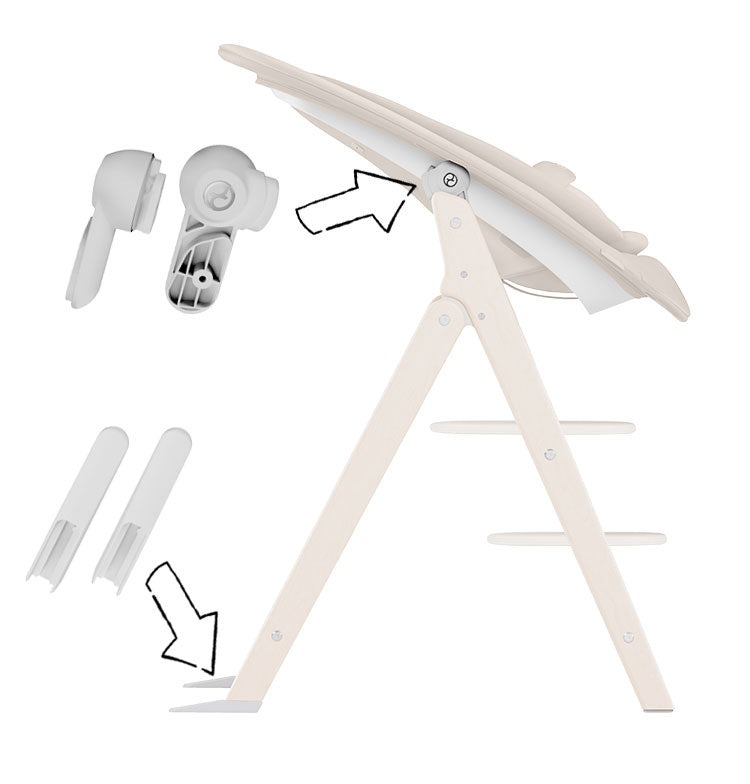 Cybex Click&Fold サイベックス アダプターセット クリックチェアとバウンサーの取り付け用 CLICK バウンサー チェア 新生児(代引不可)