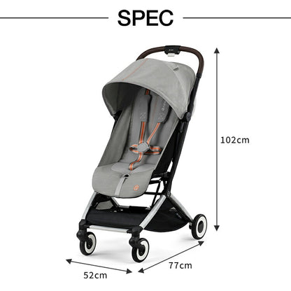 【正規販売店】【メーカー2年保証】 サイベックス cybex ベビーカー オルフェオ ORFEO コンパクト A型ベビーカー 1ヶ月から AB型ベビーカー ストローラー AB兼用 軽量 肩ストラップ付き(代引不可)