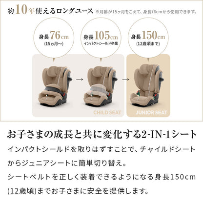 【正規販売店】【メーカー3年保証】 サイベックス ジュニアシート チャイルドシート ジュニアシート パラスG2 15ヶ月から 12歳まで cybex(代引不可)