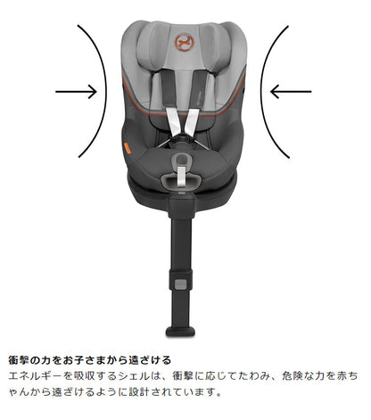 CYBEX サイベックス シローナ SX2 アイサイズ チャイルドシート 正規品 3年保証 Sirona SX2 i-Size 新生児~4歳まで ベビーシート カーシート ゴールドライン 回転式 子供 自動車 カー用品(代引不可)