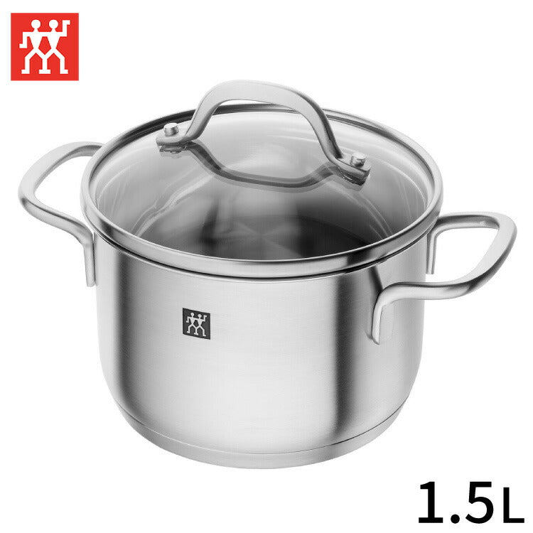 ツヴィリング ピコ ストックポット 14cm 1.5L 両手 鍋 深型 ステンレス ガラスフタ付き 【日本正規販売品 】 66653-140 おしゃれ シンプル モダン リビング 新生活 一人暮らし(代引不可)