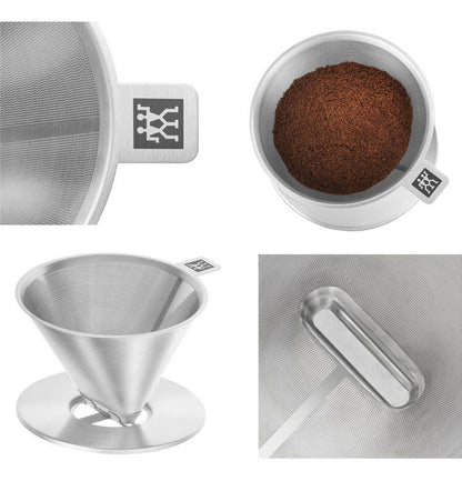 ツヴィリング ステンレス コーヒー ステンレス ドリッパー & ダブルウォール マグ セット ペーパーレス Z1024-006 おしゃれ シンプル モダン リビング 新生活 一人暮らし(代引不可)