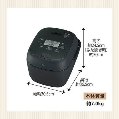 炊飯器 10合炊き 象印 10合 NW-BA18-BA 豪熱大火力 圧力IH炊飯器 ブラック 圧力 人気 黒まる厚釜 40時間保温 49通りわが家炊き おいしい おすすめ