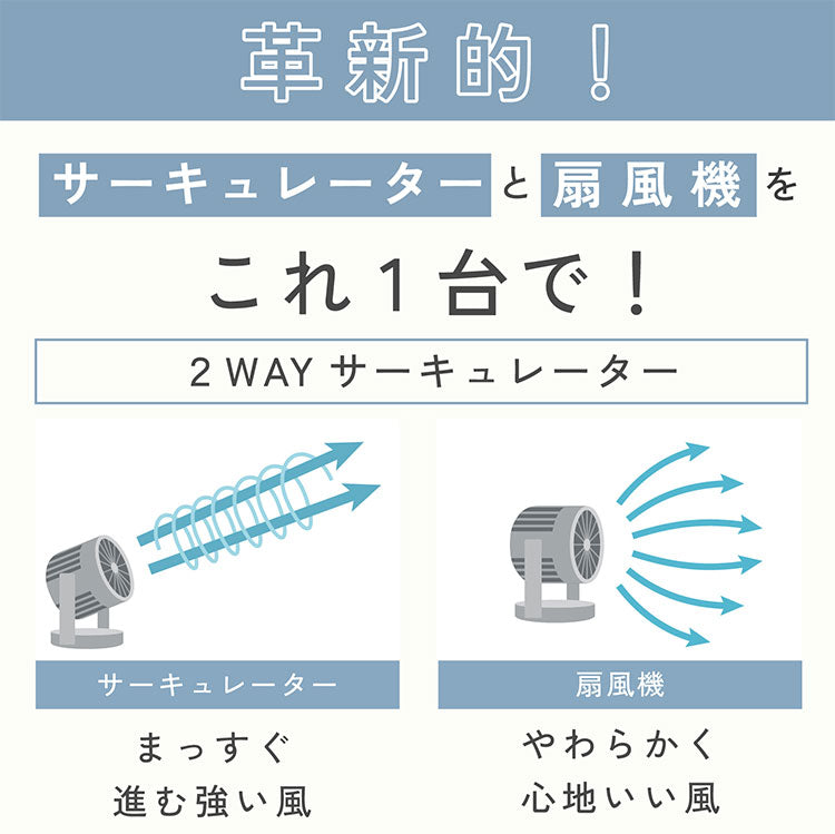 象印 サーキュレーター RC-AA30 ZOJIRUSHI 2WAYサーキュレーター 扇風機 30畳対応 ホワイト グレー RC-AA30-HA RC-AA30-WA