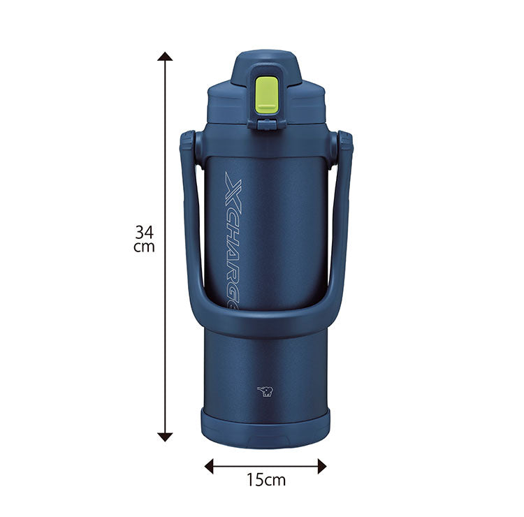 象印 ステンレスクールボトル 2L 2000ml 2リットル SD-BE20 TUFF 水筒 ボトル ステンレスボトル 子供用 運動会 学校 サッカー 野球 スポーツドリンク 魔法瓶 ZOJIRUSHI