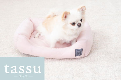 スクエアベッド Sサイズ ペットベッド FLUFFY フラッフィー 接触冷感 Q-max:0.24 40×31×13cm tassu タッス 犬 イヌ いぬ 猫 ネコ ねこ ペット用品 おしゃれ かわいい